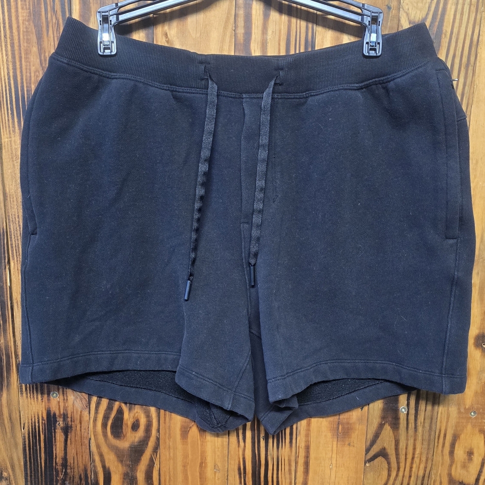 lululemon Athletica Black Sweat Shorts - 5”
